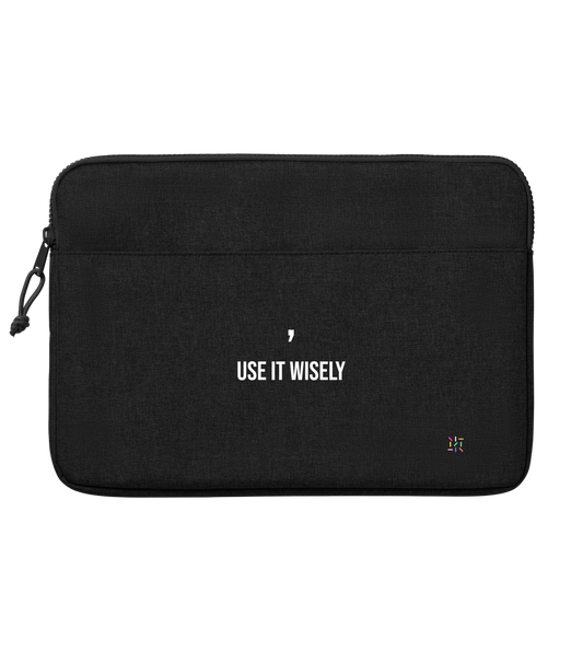 COMMA, USE IT WISELY: LAPTOP CASE (NOT UK)