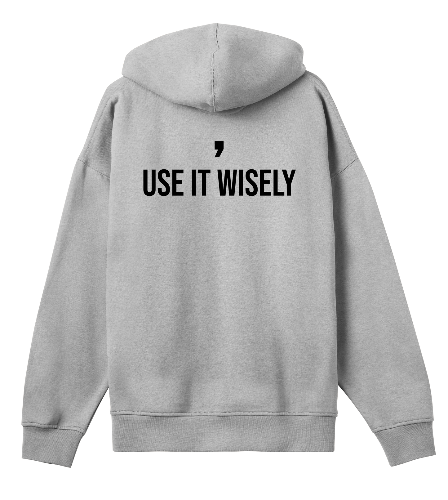Comma, Use It Wisely: Men's Boxy Hoodie