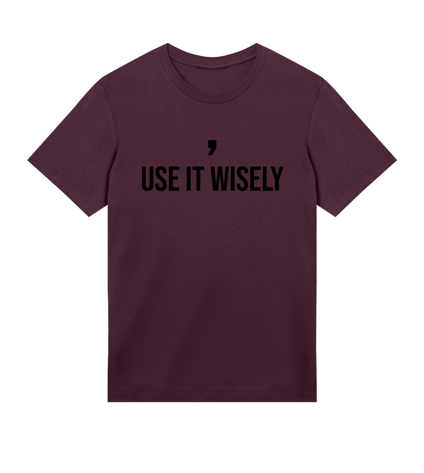 Comma, Use It Wisely: Men's Regular T-Shirt
