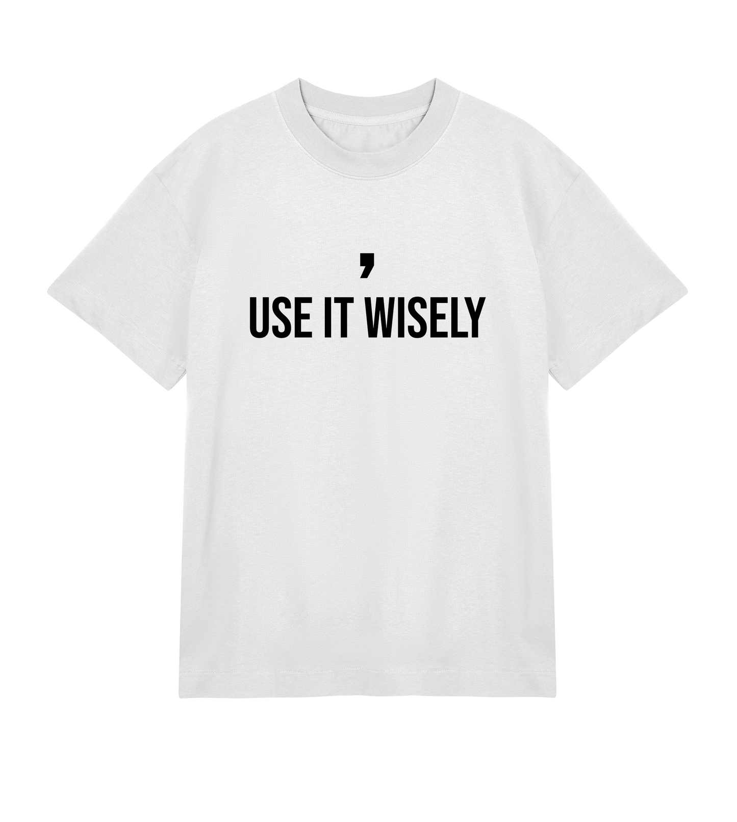 Comma, Use It Wisely: Men's Boxy Tee
