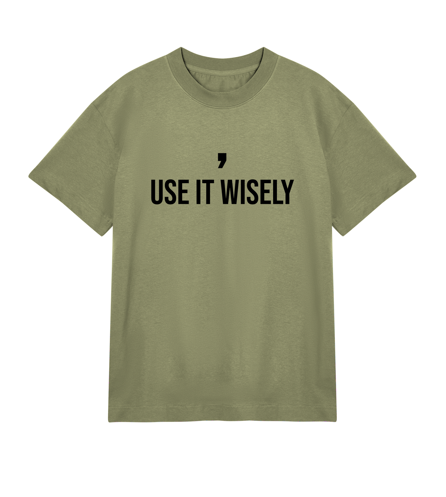 Comma, Use It Wisely: Men's Boxy Tee